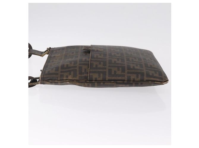 FENDI Zucca Canvas Shoulder Bag PVC Brown Black 7VA207 Auth 210935 - Jerrillo - vista 5