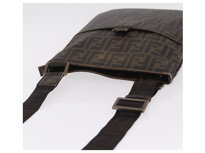 FENDI Zucca Canvas Shoulder Bag PVC Brown Black 7VA207 Auth 210935 - Jerrillo - vista 6