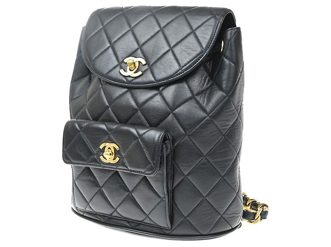 Chanel Vintage CC Pocket Quilted Lambskin Small - vista 3