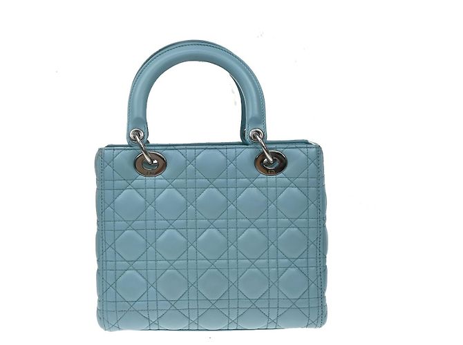 Christian Dior Lady Dior Cannage Quilt Lambskin Medium - vista 2
