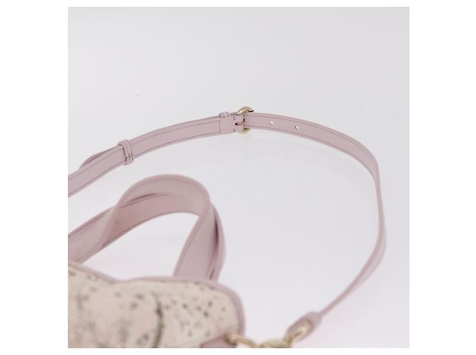 Christian Dior Hand Bag Canvas 2way Pink Gold Auth 211321V - Jerrillo - vista 11