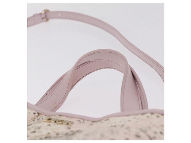 Christian Dior Hand Bag Canvas 2way Pink Gold Auth 211321V - Jerrillo - vista 8