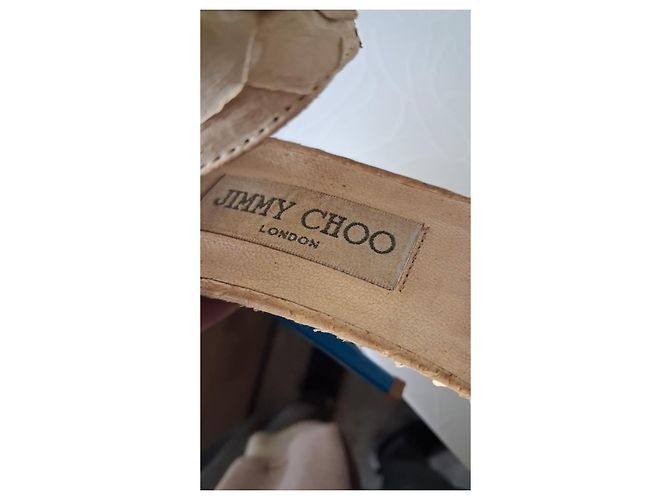 Jimmy Choo Zebra Print and Python Leather Stiletto Heels - view 4