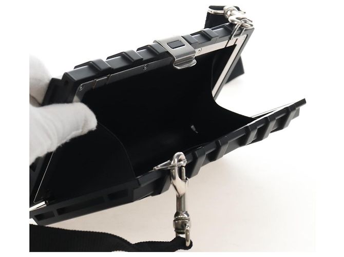Balenciaga Toolbox Shoulder Bag Plastic Black Silver 658765 Auth 210688M - Jerrillo - vista 19