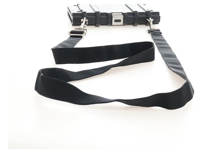 Balenciaga Toolbox Shoulder Bag Plastic Black Silver 658765 Auth 210688M - Jerrillo - vista 7