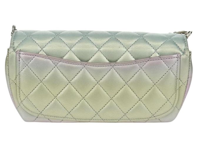 Chanel Classic Single Flap Quilted Iridescent Lambskin Mini - vista 2