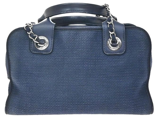 Chanel Deauville Bowling Canvas Small - vista 2