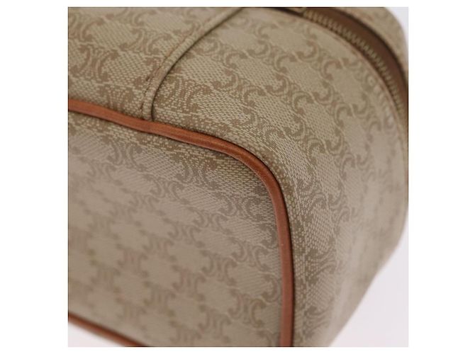 Céline CELINE Macadam Canvas Vanity Hand Bag PVC Beige Gold Auth 210891V - Jerrillo - vista 17