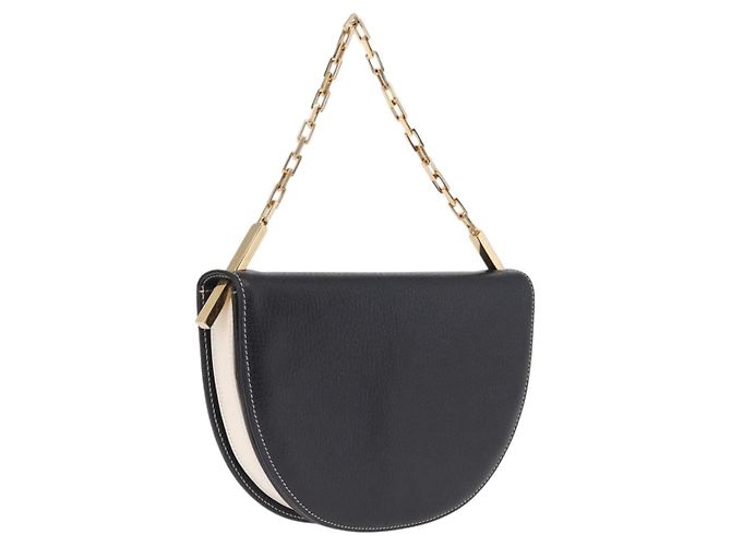 FENDI Shoulder Bag Leather Black Gold Auth 212099V - Jerrillo - vista 2