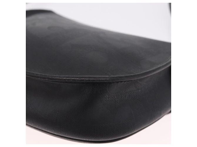 Christian Dior Trotter Shoulder Bag PVC Black Gold Tone Auth BA16780 - Jerrillo - vista 13