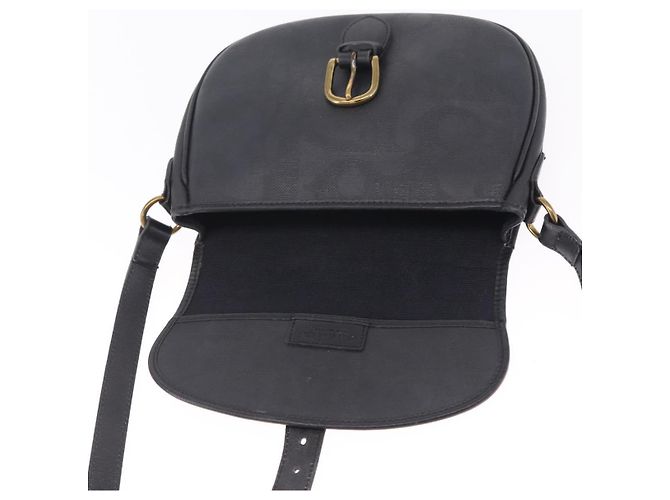 Christian Dior Trotter Shoulder Bag PVC Black Gold Tone Auth BA16780 - Jerrillo - vista 15