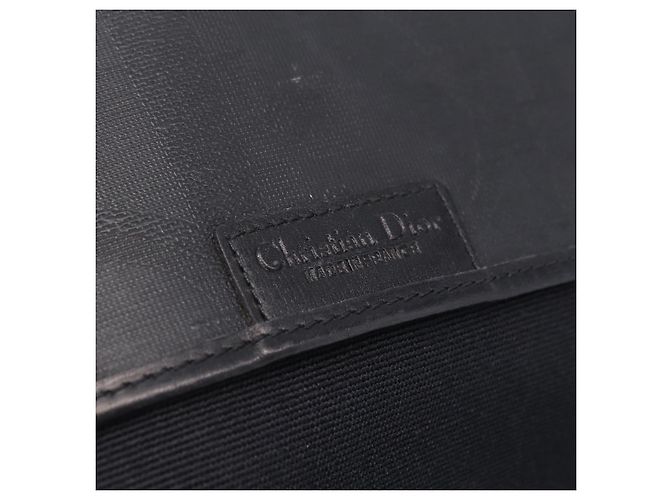 Christian Dior Trotter Shoulder Bag PVC Black Gold Tone Auth BA16780 - Jerrillo - vista 16