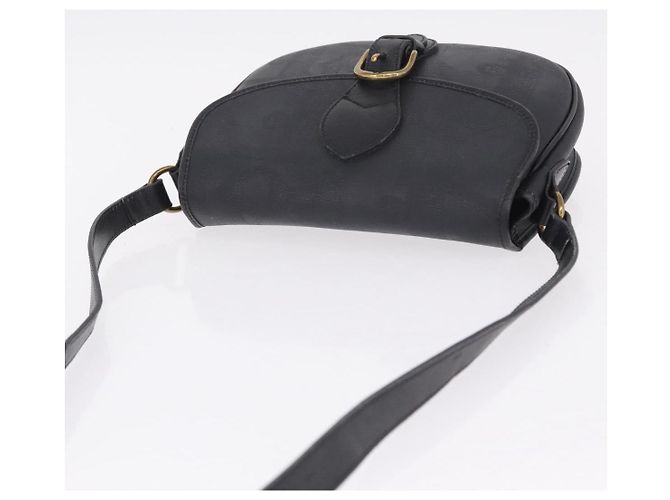 Christian Dior Trotter Shoulder Bag PVC Black Gold Tone Auth BA16780 - Jerrillo - vista 6