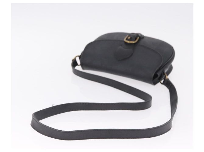 Christian Dior Trotter Shoulder Bag PVC Black Gold Tone Auth BA16780 - Jerrillo - vista 7