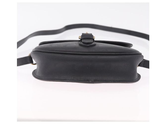 Christian Dior Trotter Shoulder Bag PVC Black Gold Tone Auth BA16780 - Jerrillo - vista 9