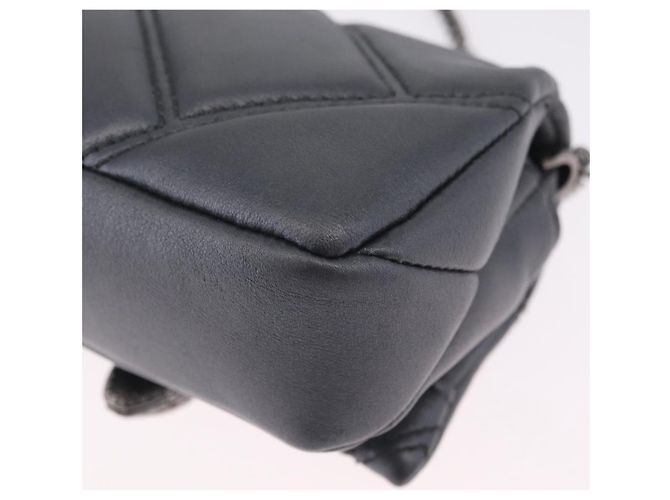 Bulgari BVLGARI Serpenti Chain Shoulder Bag Leather Gray Silver Auth 213428V - Jerrillo - vista 17