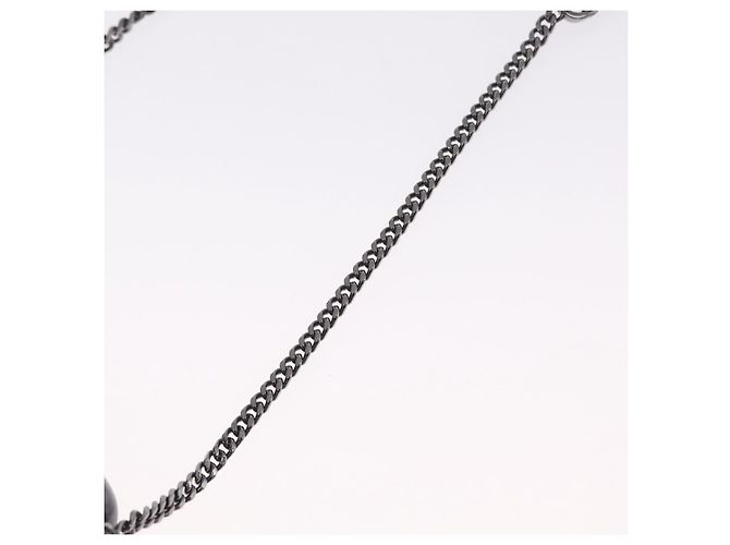 Bulgari BVLGARI Serpenti Chain Shoulder Bag Leather Gray Silver Auth 213428V - Jerrillo - vista 9