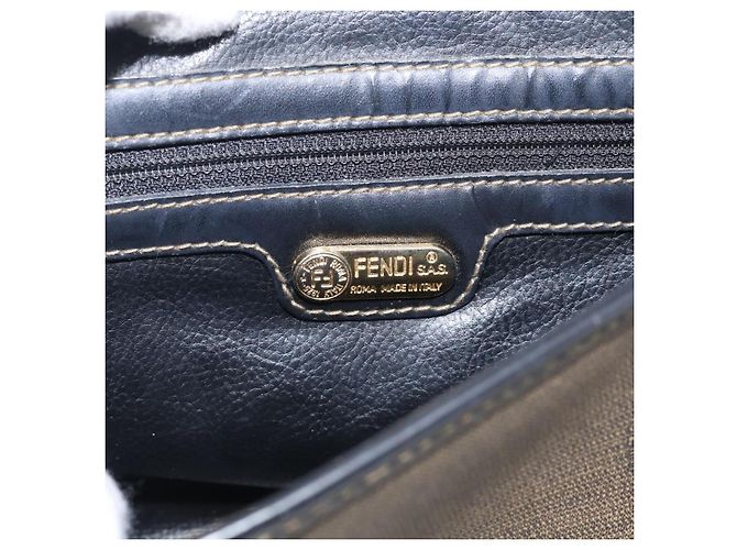 FENDI Shoulder Bag Coated Canvas Beige Gold Auth ka6955 - Jerrillo - vista 15
