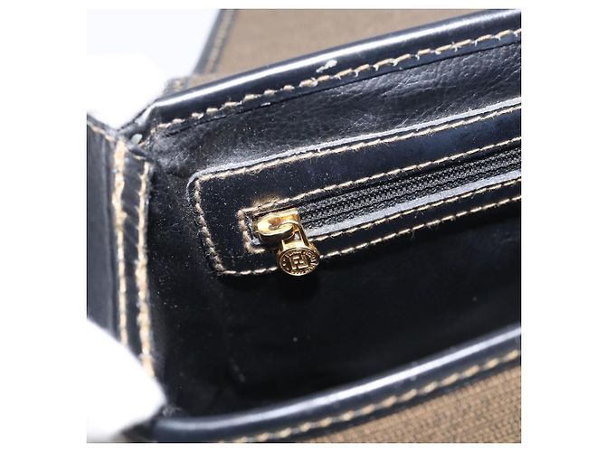 FENDI Shoulder Bag Coated Canvas Beige Gold Auth ka6955 - Jerrillo - vista 19