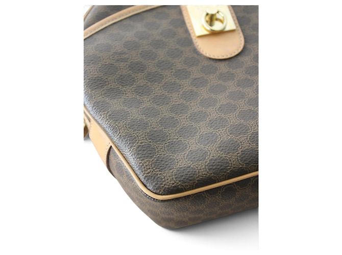 Borsa a tracolla Céline Macadam in tela e pelle - vista 12