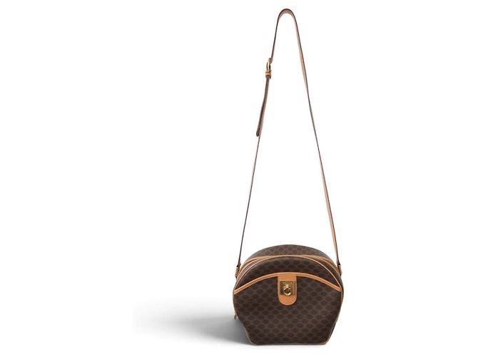 Borsa a tracolla Céline Macadam in tela e pelle - vista 3