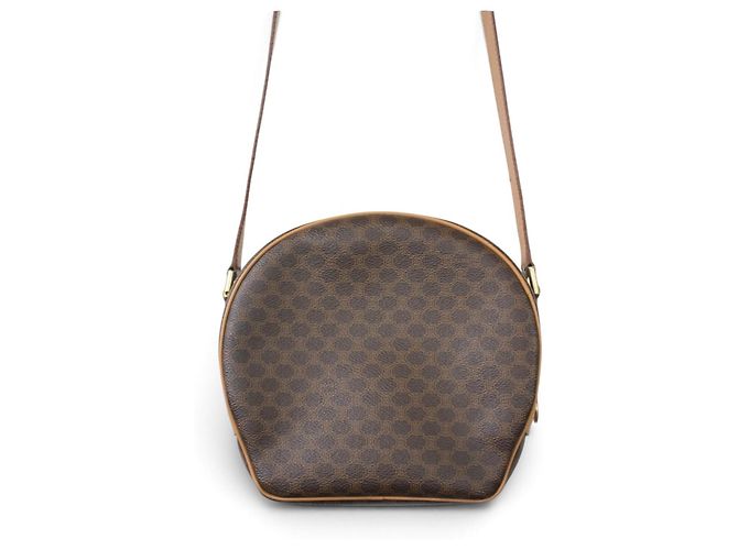 Borsa a tracolla Céline Macadam in tela e pelle - vista 5