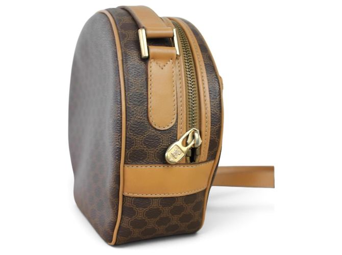 Borsa a tracolla Céline Macadam in tela e pelle - vista 8