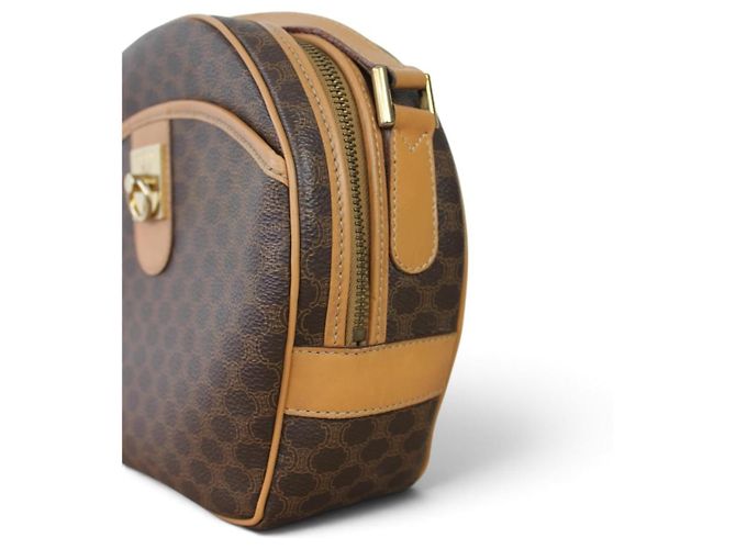 Borsa a tracolla Céline Macadam in tela e pelle - vista 9