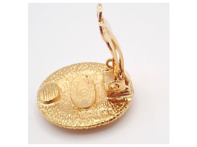 Chanel Vintage Round Clip-On Metal - vista 6