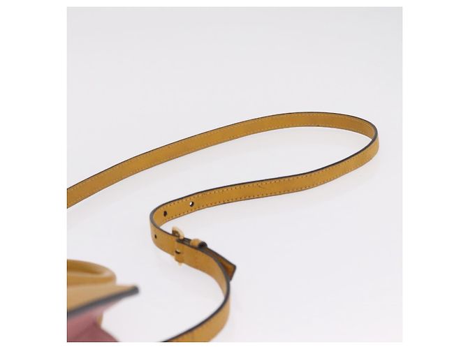 Miu Miu Madras Hand Bag Leather 2way Yellow Gold Auth 210842A - Jerrillo - vista 15