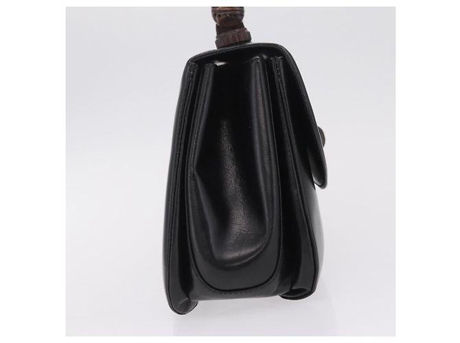 Gucci Vintage Bamboo Top Handle Leather Medium - vista 4