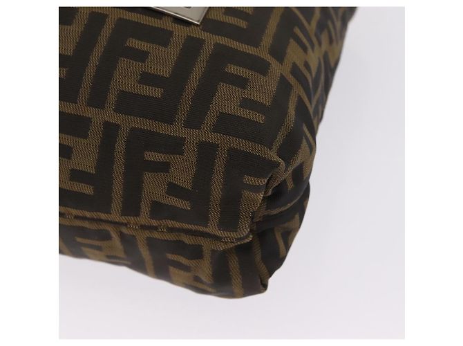 FENDI Zucca Canvas Tote Bag Brown Silver Auth 209368 - Jerrillo - vista 17