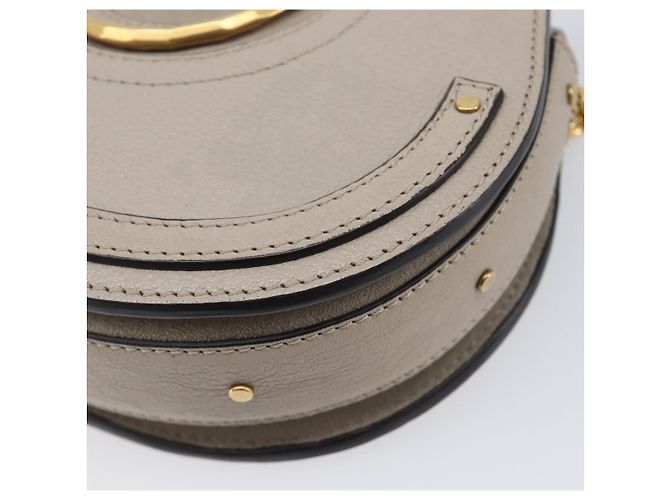 Chloé Chloe Pixy Hand Bag Leather 2way Beige Gold Auth BA16685A - Jerrillo - vista 11