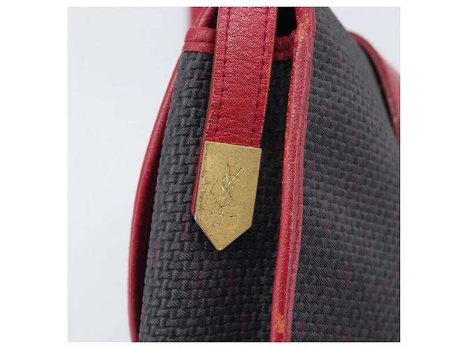 Autre Marque Saint Laurent Shoulder Bag PVC Canvas Black Gold Auth 211878 - Jerrillo - vista 15