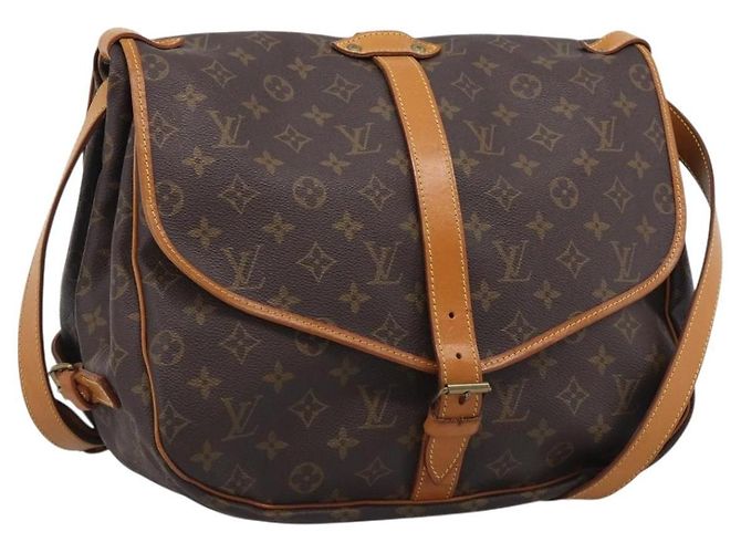 LOUIS VUITTON Monogram Saumur 35 Shoulder Bag M42254 LV Auth 207125V - Jerrillo - vista 2