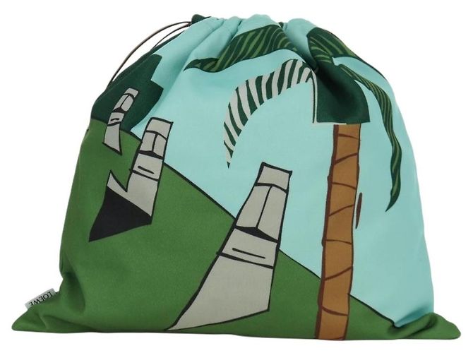 Loewe Paula Drawstring Printed Canvas Small - vista 2