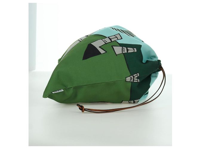 Loewe Paula Drawstring Printed Canvas Small - vista 4