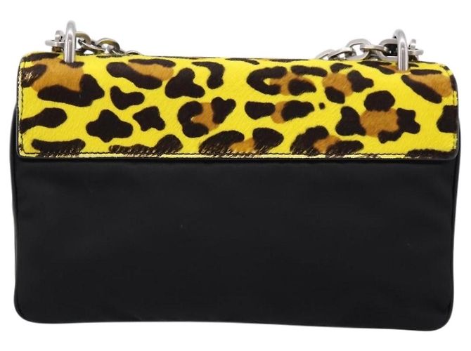 Prada Chain Flap Leather with Pony Hair Medium - vista 2
