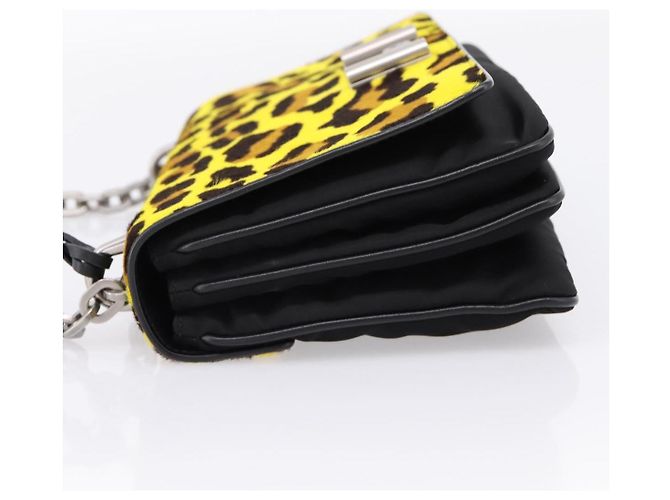 Prada Chain Flap Leather with Pony Hair Medium - vista 3