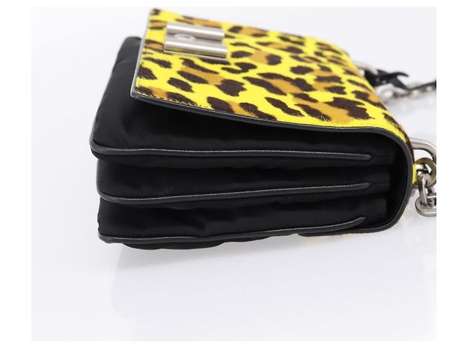 Prada Chain Flap Leather with Pony Hair Medium - vista 4