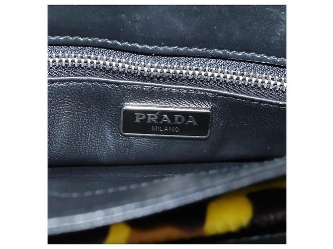 Prada Chain Flap Leather with Pony Hair Medium - vista 6