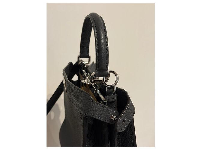 Fendi Peekaboo ISeeU Medium Selleria grigio - vista 13