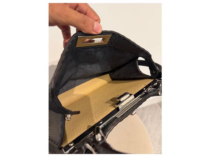 Fendi Peekaboo ISeeU Medium Selleria grigio - vista 14