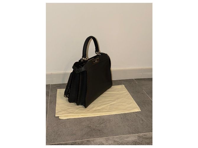 Fendi Peekaboo ISeeU Medium Selleria grigio - vista 4