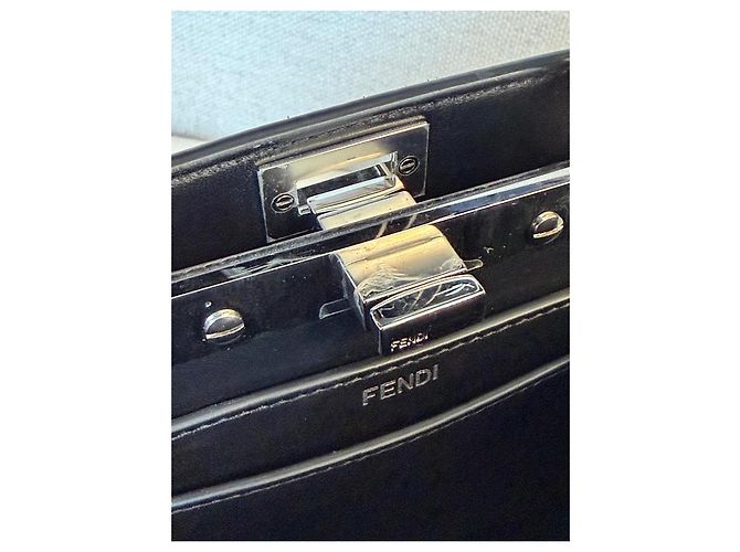 Fendi Peekaboo ISeeU Petite nera con cristalli - vista 7