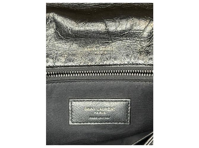 Saint Laurent Niki borsa matelassé con catena nera - vista 9
