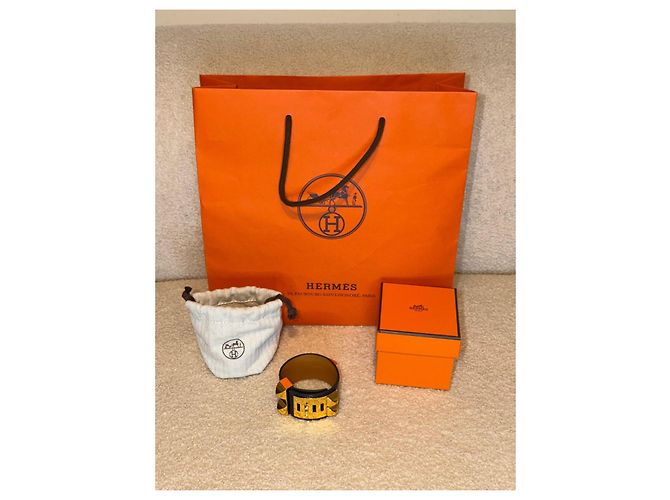 Hermès Collier de Chien bracciale in pelle nera - vista 14