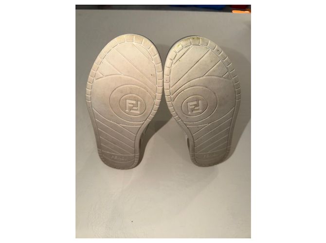 Fendi Match sneakers alte in pelle e suede - vista 14