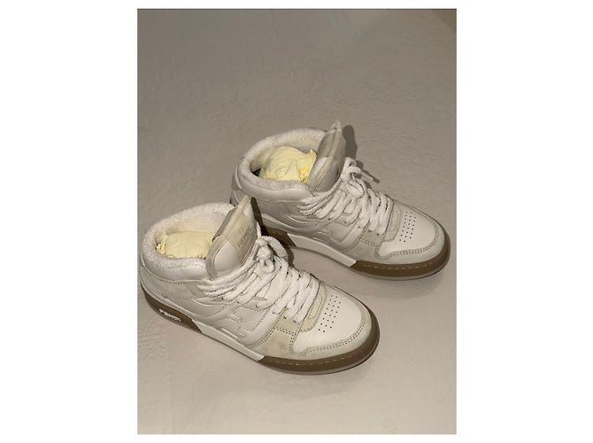 Fendi Match sneakers alte in pelle e suede - vista 16