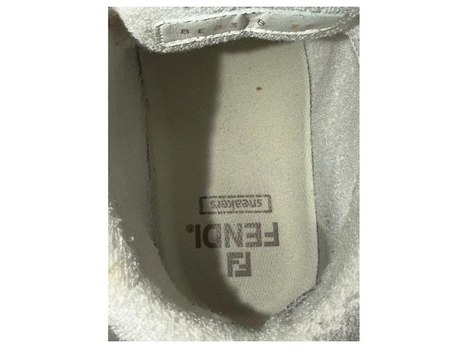 Fendi Match sneakers alte in pelle e suede - vista 20